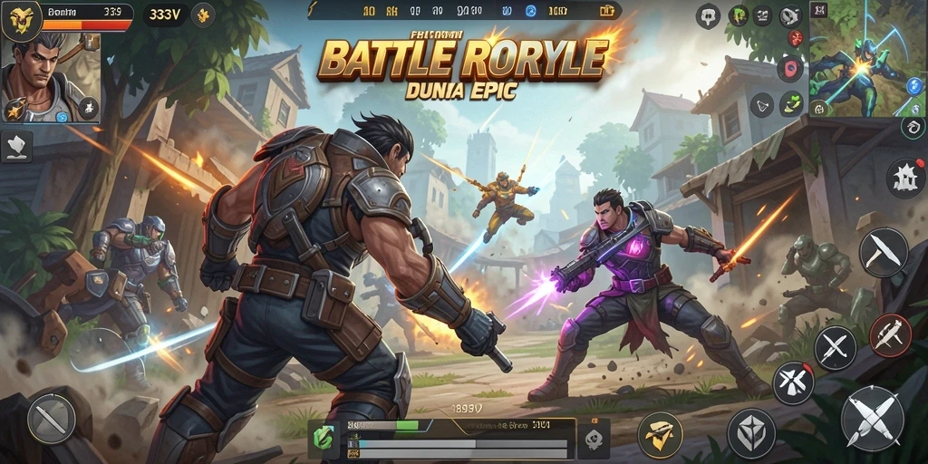 Screenshot gameplay menunjukkan aksi seru dan strategi unik di 333V.