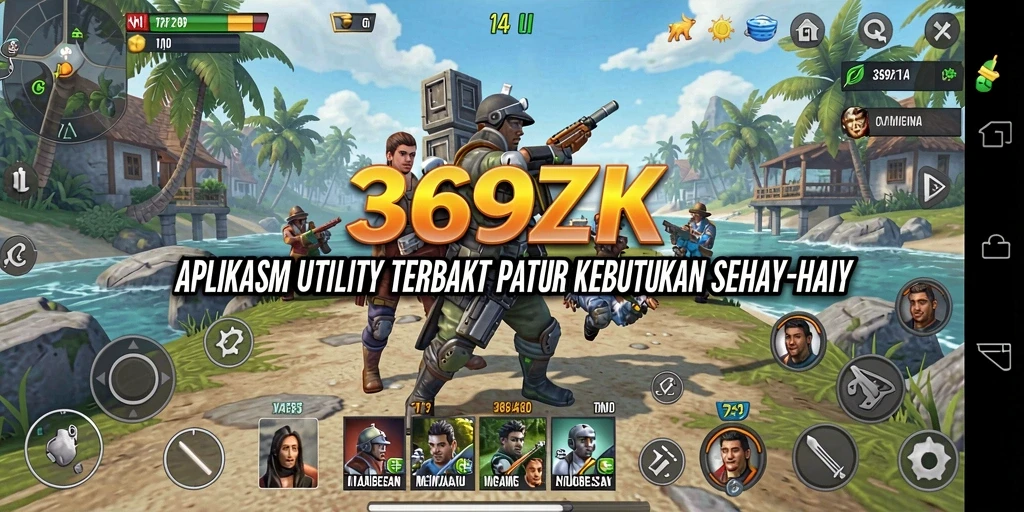 Screenshot tampilan aplikasi 369ZK dengan berbagai fitur Utility.