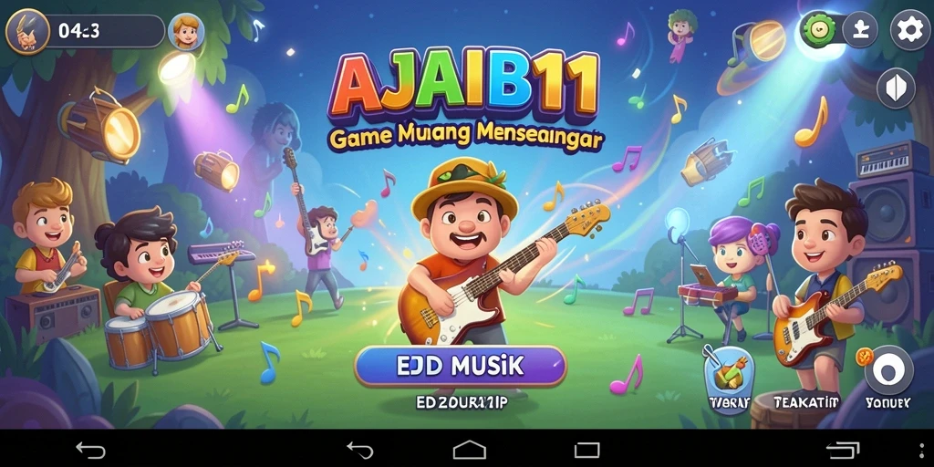 Tampilan gameplay AJAIB11 yang interaktif dan seru.