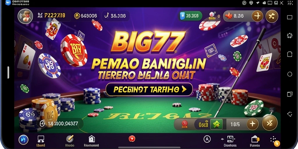 Tampilan menarik dari permainan kasino di BIG77 yang memikat pemain.