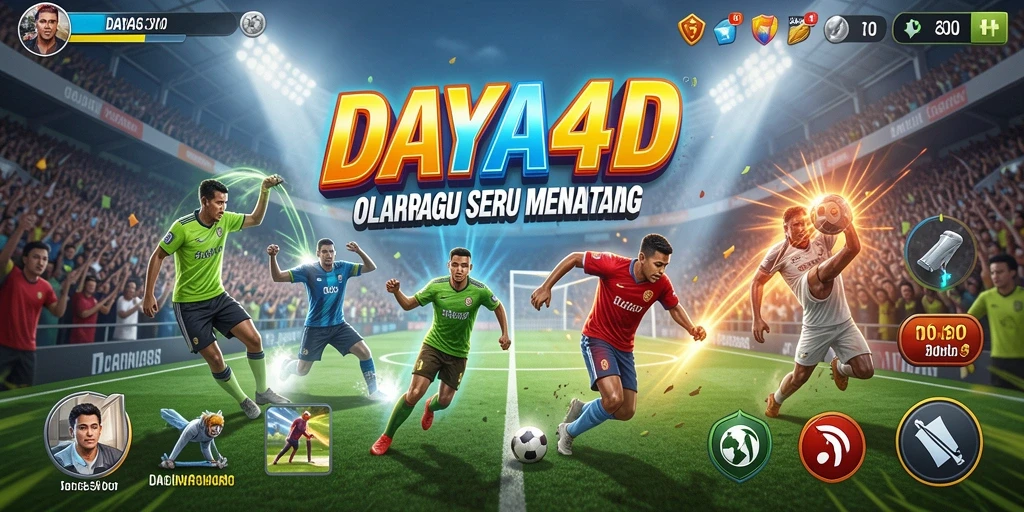 Tampilan utama DAYA4D dengan pertandingan olahraga penuh aksi.
