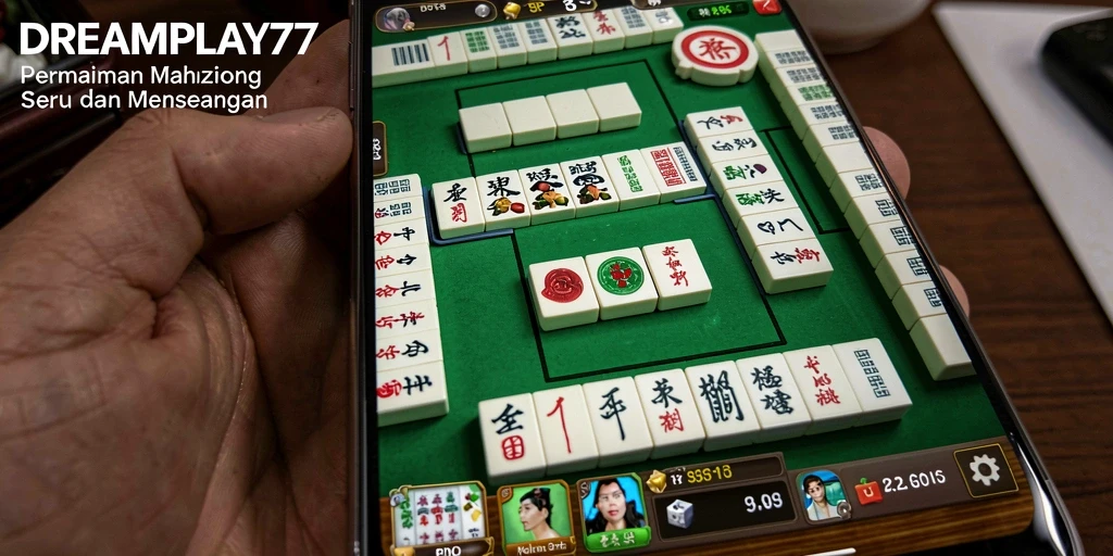 Tampilan gameplay menarik dari DREAMPLAY77 saat bermain Mahjong.