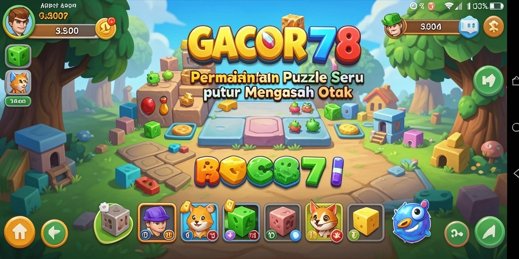 Screenshot utama GACOR78 menampilkan gameplay seru dalam permainan Puzzle.