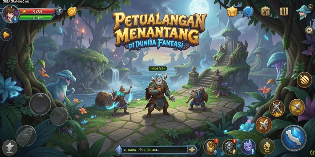 Screenshot GIGA33 menampilkan aksi seru dalam eksplorasi petualangan.