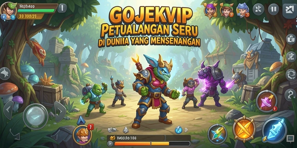 Tampilan menarik dari gameplay seru GOJEKVIP di dunia petualangan.