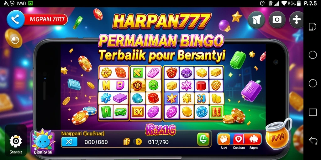 Tampilan menarik gameplay Bingo HARAPAN777 dengan tema yang beragam.