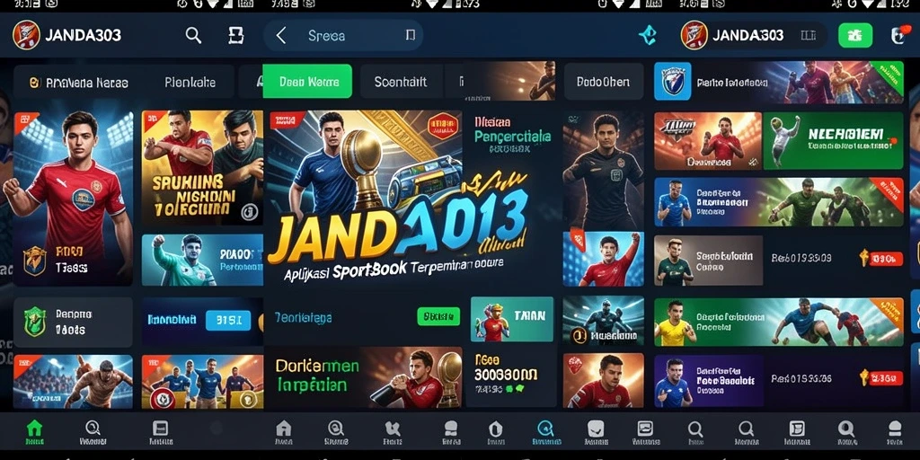 Tampilan utama gameplay Sportsbook JANDA303 yang menarik dan interaktif.