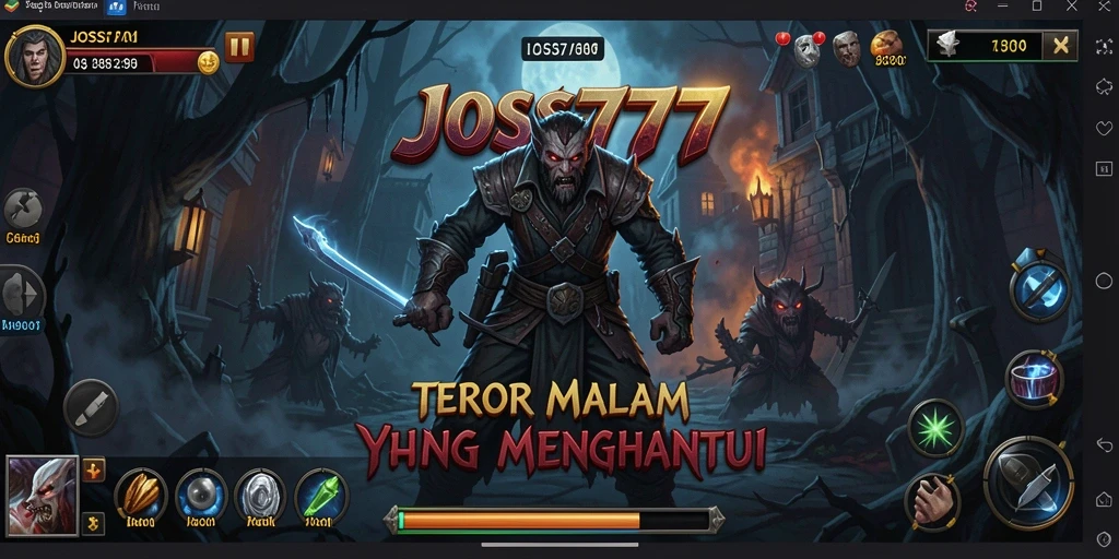 Screenshot menampilkan suasana mencekam dalam game JOSS777 dengan nuansa horror.
