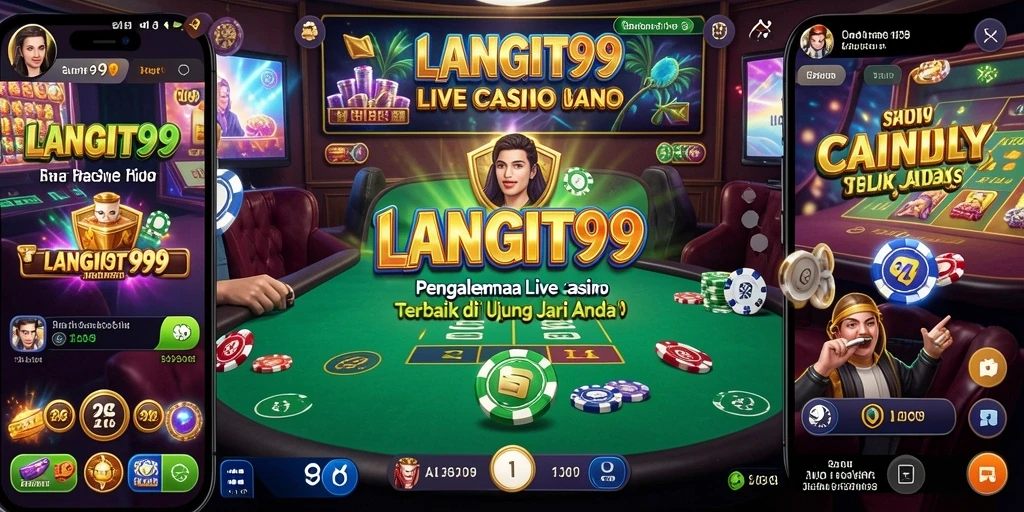 Tampilan menarik dari LANGIT99 saat bermain Live Casino.