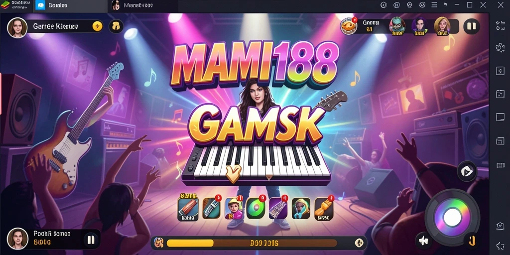 Tampilan gameplay MAMI188 saat bermain musik seru.
