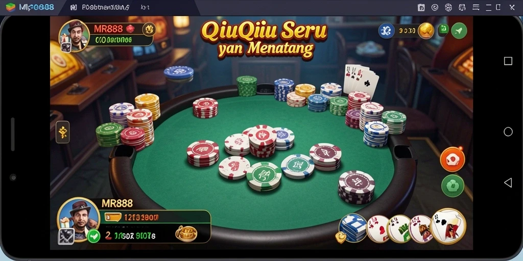 Tampilan gameplay QiuQiu yang menarik di MR888.