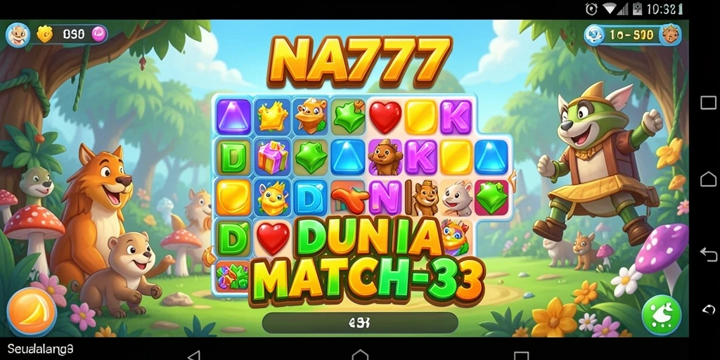 Gameplay seru NA777 dengan tantangan Match-3 yang menarik.