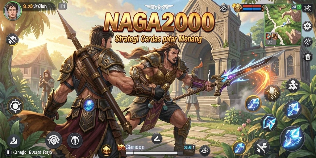Screenshot dari gameplay menegangkan NAGA2000 yang penuh strategi.
