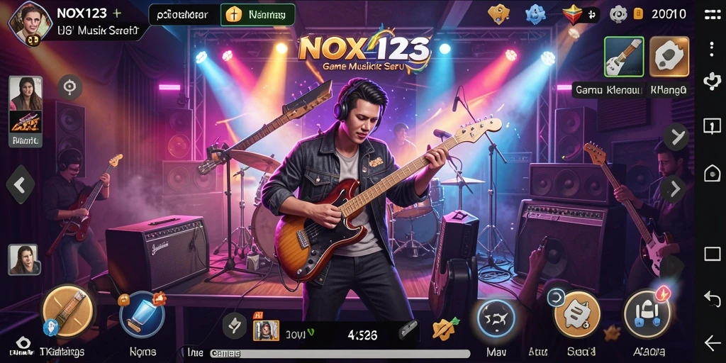 Tampilan gameplay NOX123 yang menarik dan interaktif.