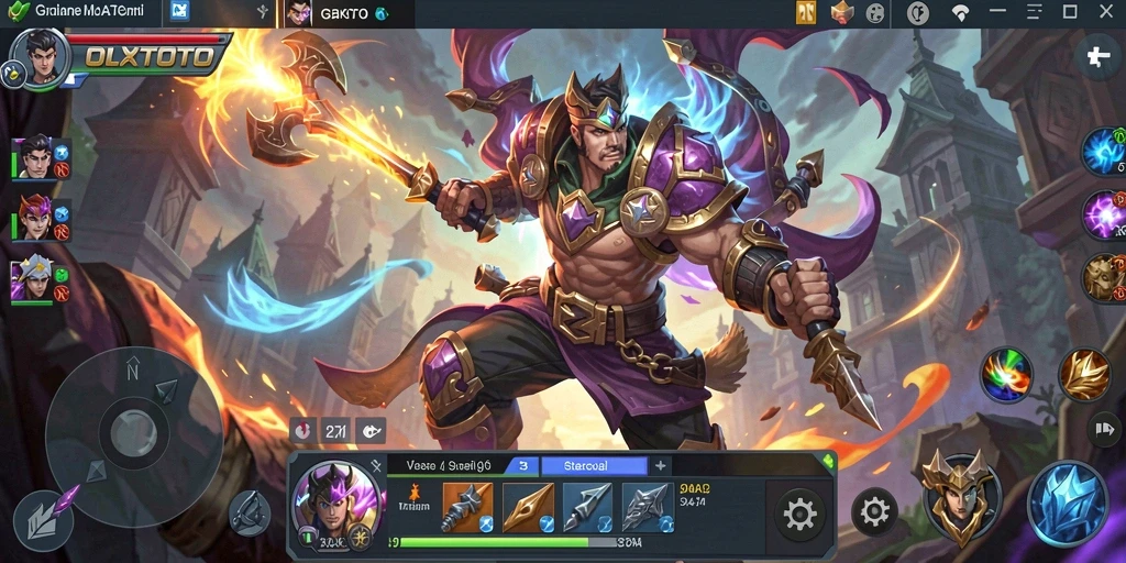 Screenshot gameplay MOBA OLXTOTO yang menarik dan mendebarkan.