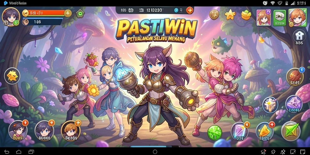 Tampilan gameplay PASTIWIN yang mengasyikkan dan penuh aksi.