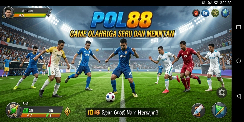 Tangkapan layar gameplay POL88 saat pertandingan olahraga yang intens.