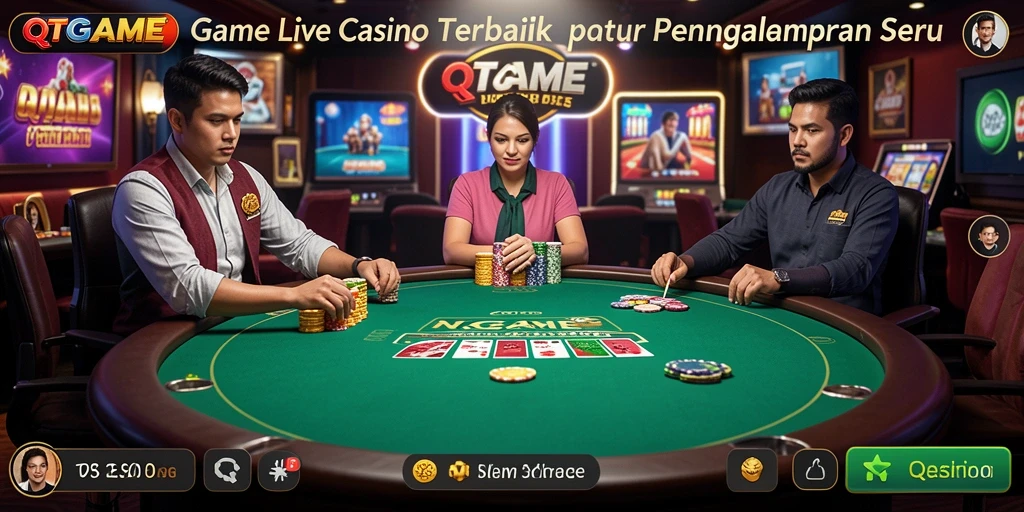 Tampilan gameplay QTGAME yang menakjubkan di Live Casino.