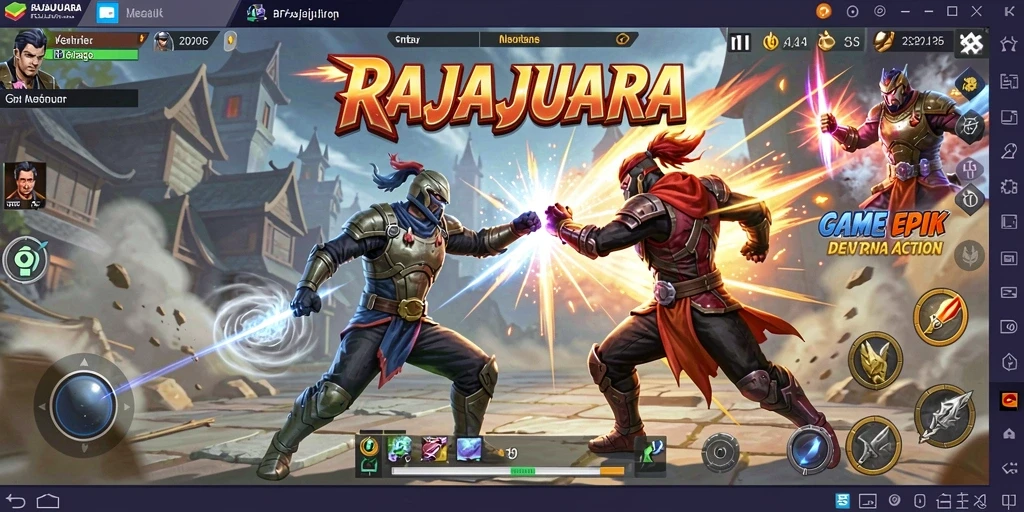 Tampilan gameplay menarik dari RAJAJUARA dengan aksi yang mendebarkan.