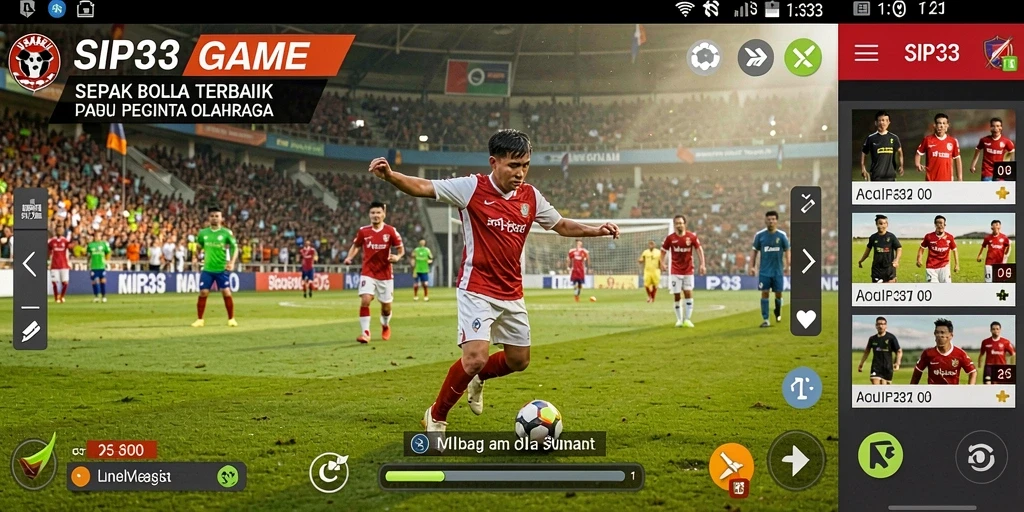 Gameplay sepenuhnya mendalam dan menampilkan aksi penuh di lapangan.