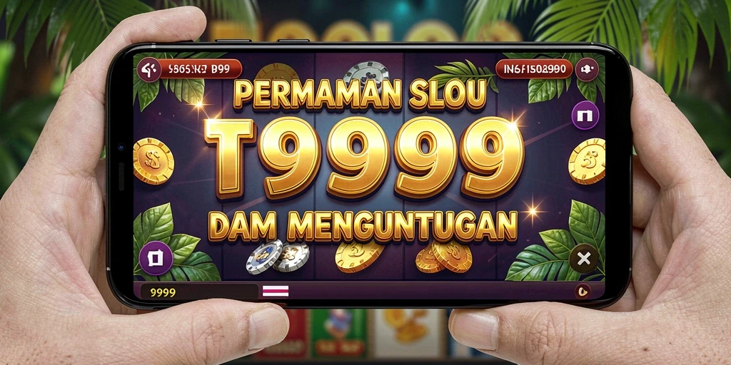 Screenshot utama T9999 menunjukkan tampilan menarik dari gameplay Slot.