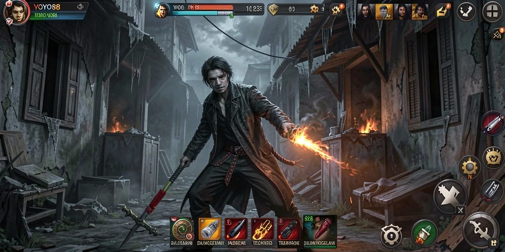 Tangkapan layar menampilkan momen menegangkan dalam gameplay Horror.
